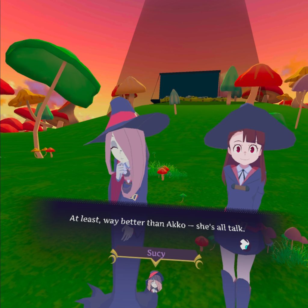 Little Witch Academia: VR Broom Racing - Talk