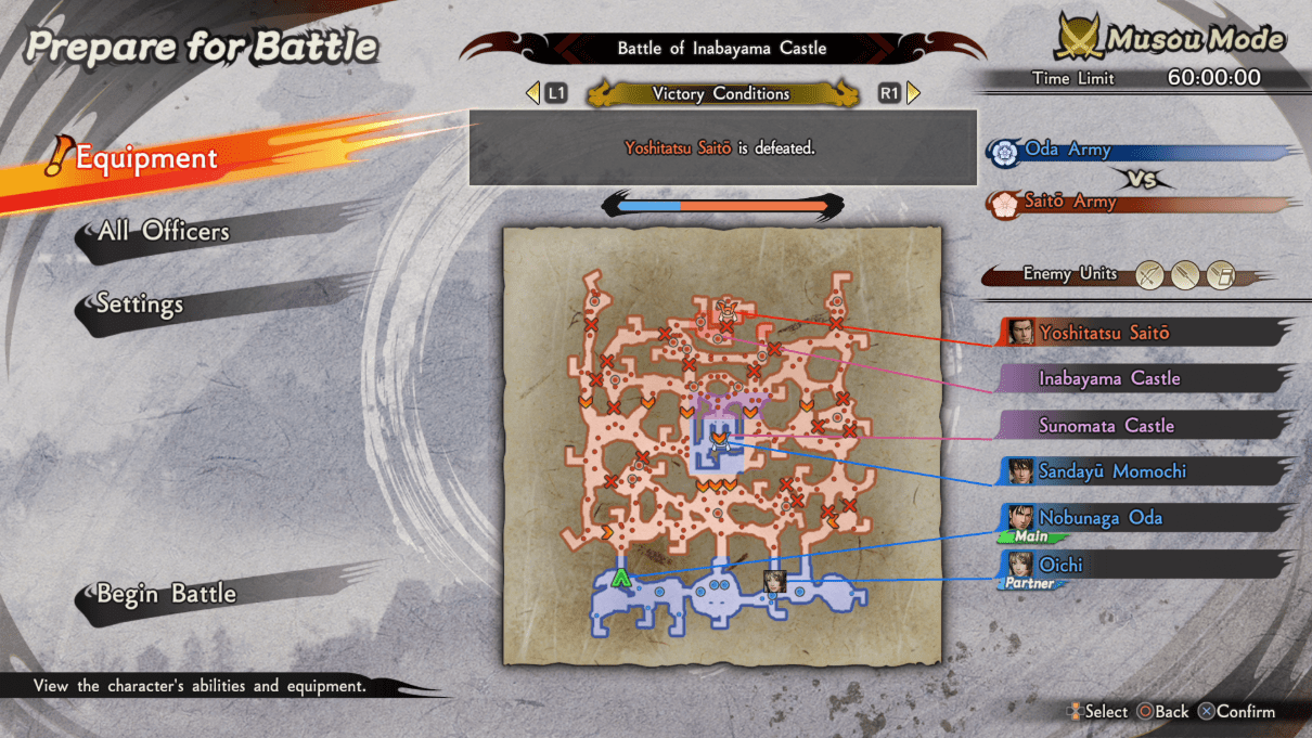 Samurai Warriors 5 - Map