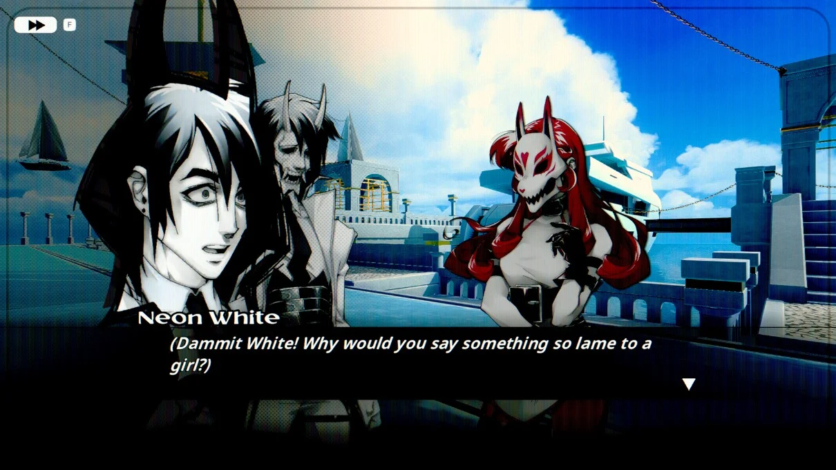 Neon White game review: anime speedrunner is high octane fun