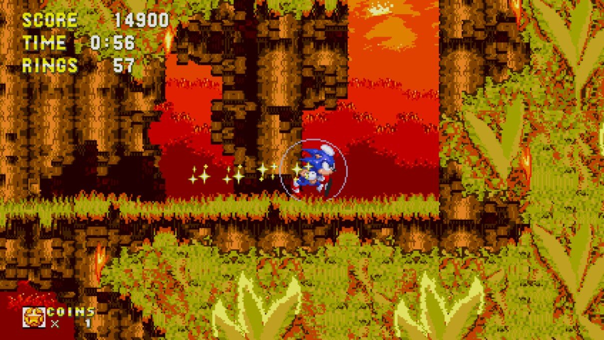 Sonic Origins - Burning Sonic 3 Level
