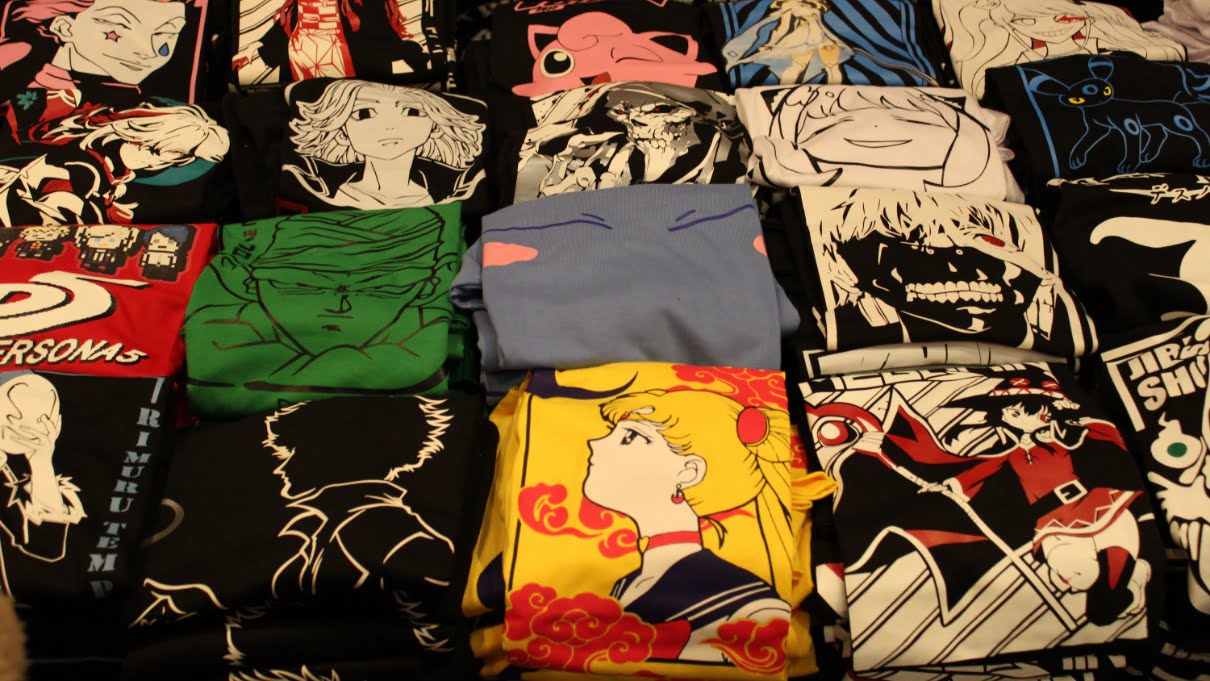 Merch at Birmingham Anime and Gaming Con 2022