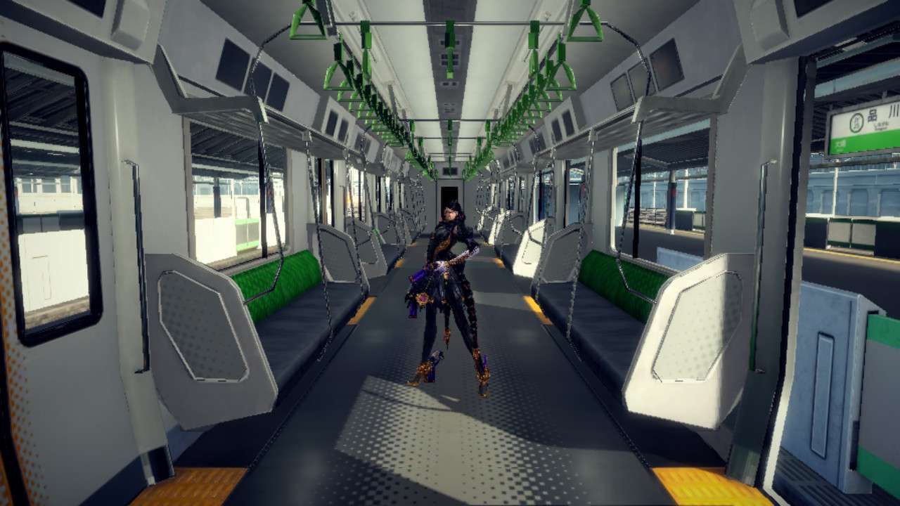 Bayonetta 3 - Bayonetta in a train