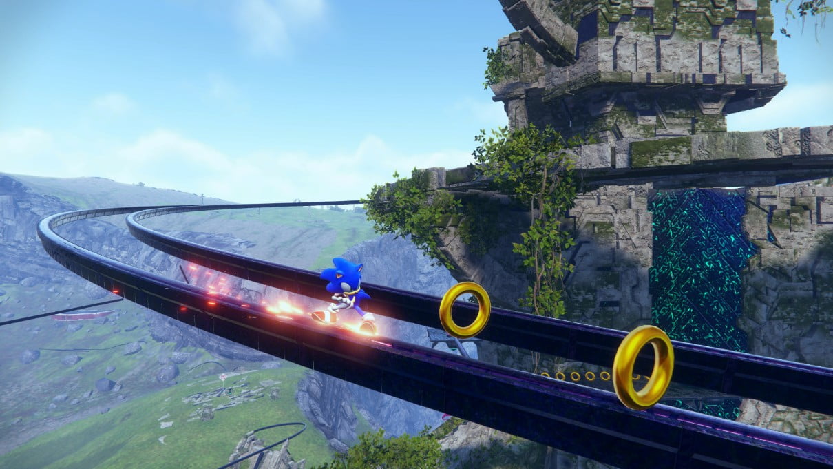 Sonic Frontiers - Sonic Grinding a Rail