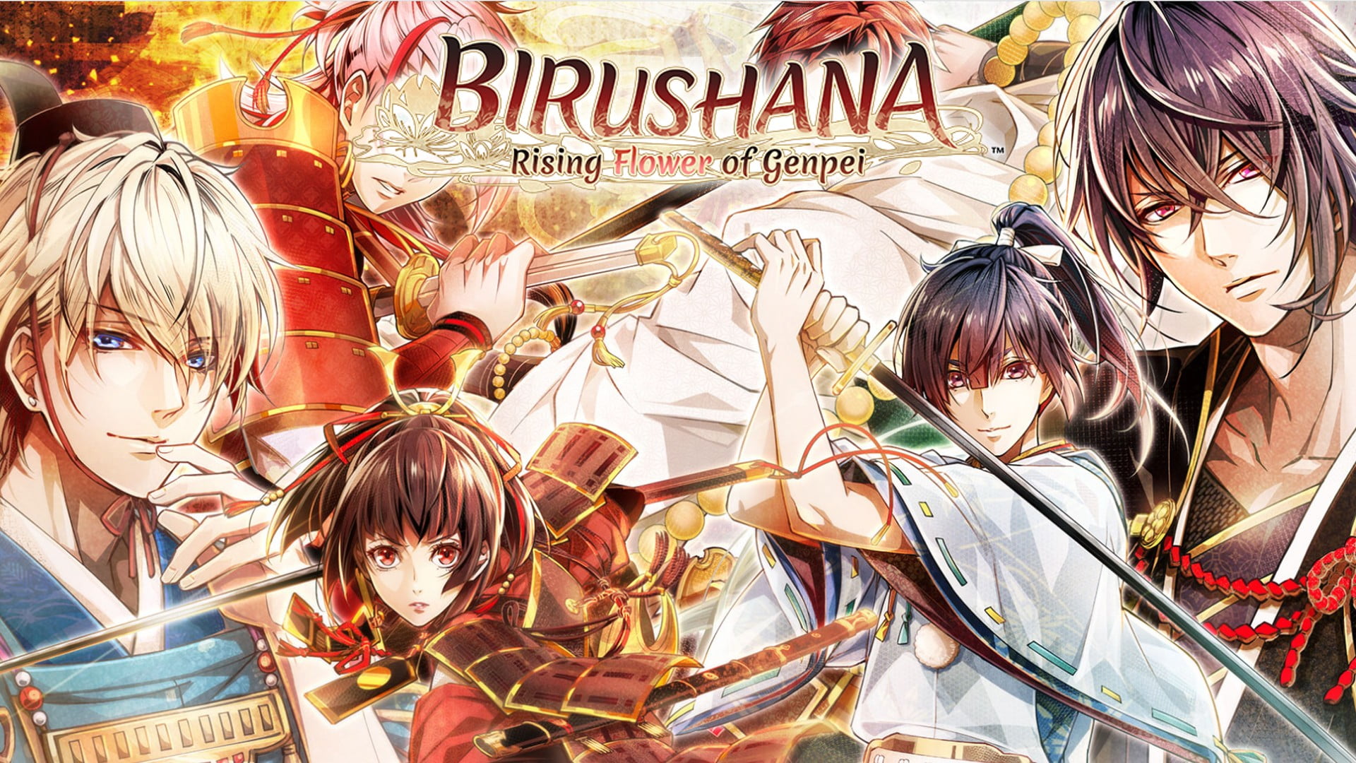 Бесплатные отомэ игры. Birushana: Rising Flower of Genpei. Bilshana Senki ~Genpei Hika Musou~. Отомэ игра. Birushana: Rising Flower of Genpei CG.