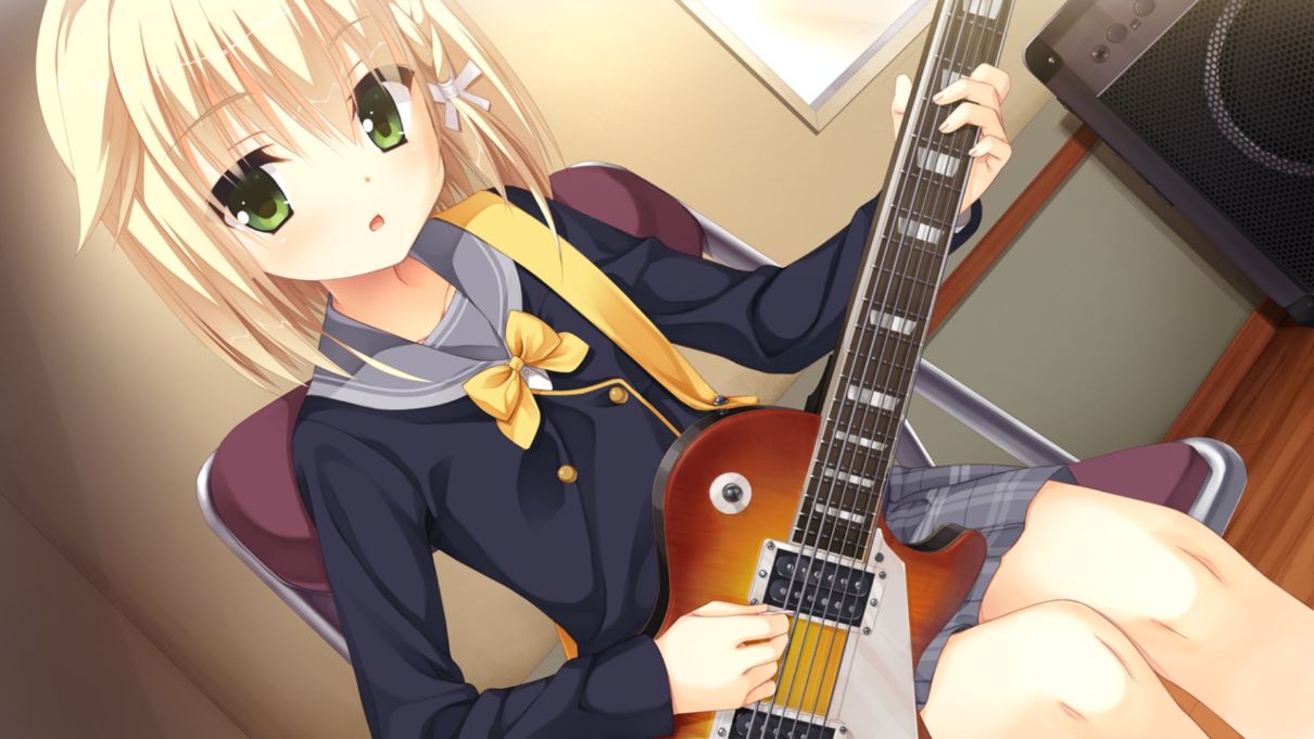Wakana Playing Guitar
