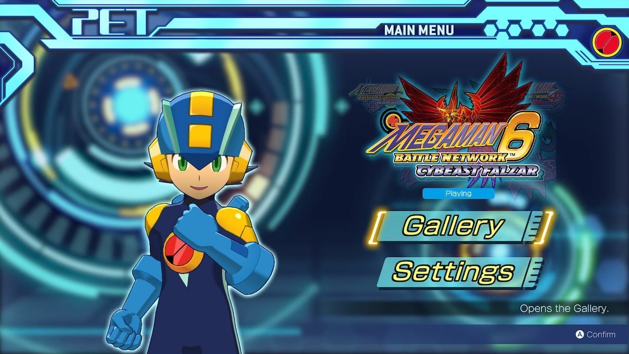Mega Man Battle Network Legacy Collection - 6 Menu