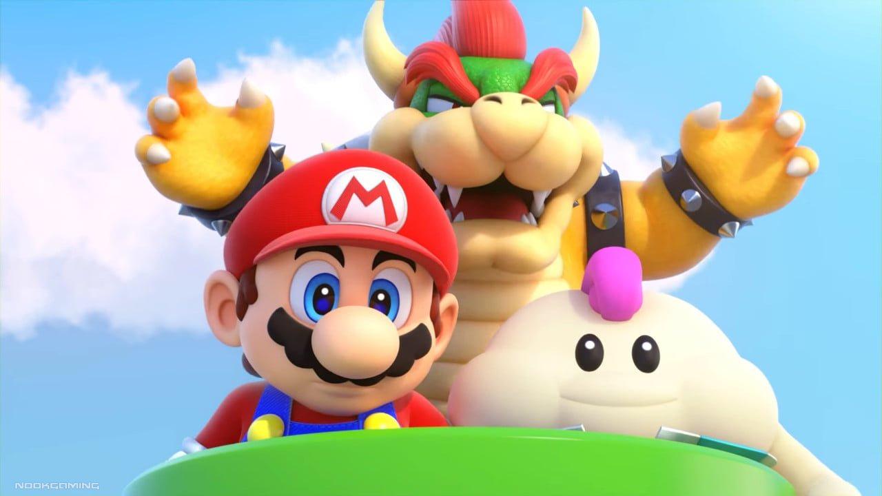 Super Mario RPG - Bowser, Mario, and Nimbus