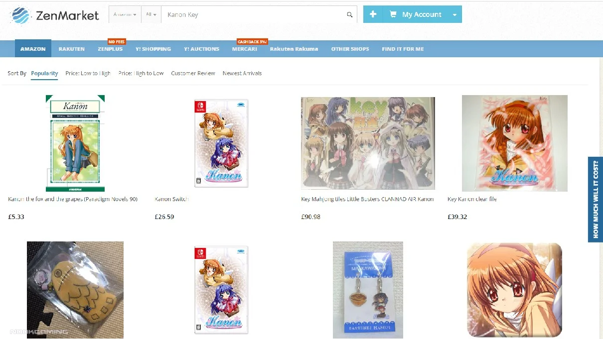 Importing from Japan with ZenMarket - Kanon Store Search