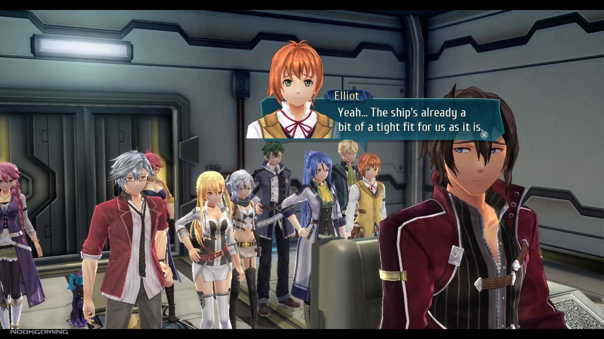 The Legend of Heroes: Trails of Cold Steel IV - Too many characters in the ship