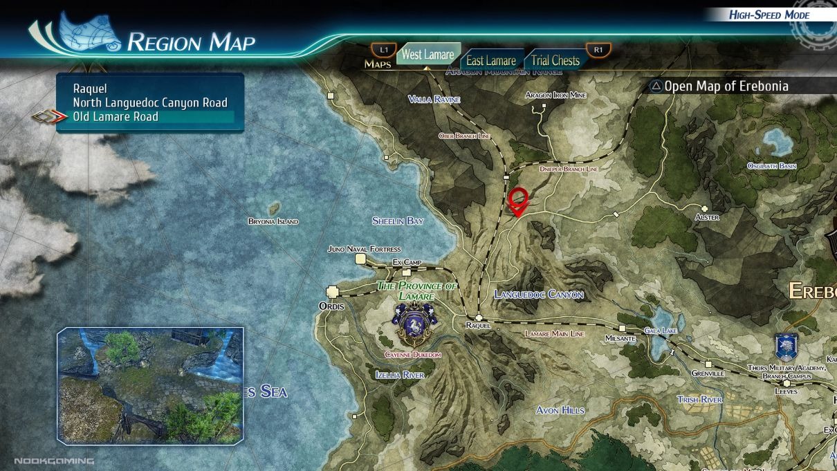 The Legend of Heroes: Trails of Cold Steel IV - Map