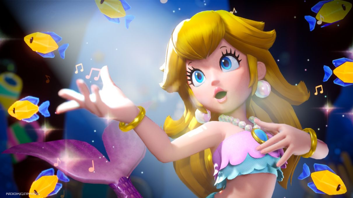 Princess Peach Showtime - Mermaid Peach Singing