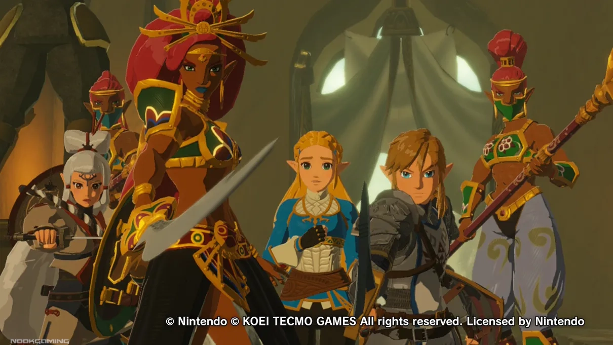 Several cast members of modern Zelda games in the Switch Hyrule Warriors titles