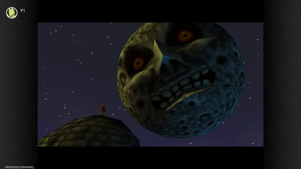 The infamous menacing moon from The Legend of Zelda: Majora's Mask