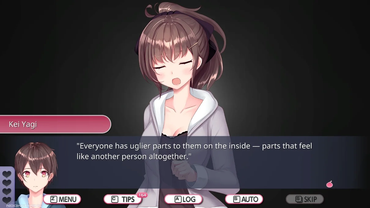 Kei discussing vulnerabilities with Shinoka