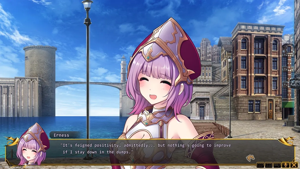 Erness talking about feigned positivity