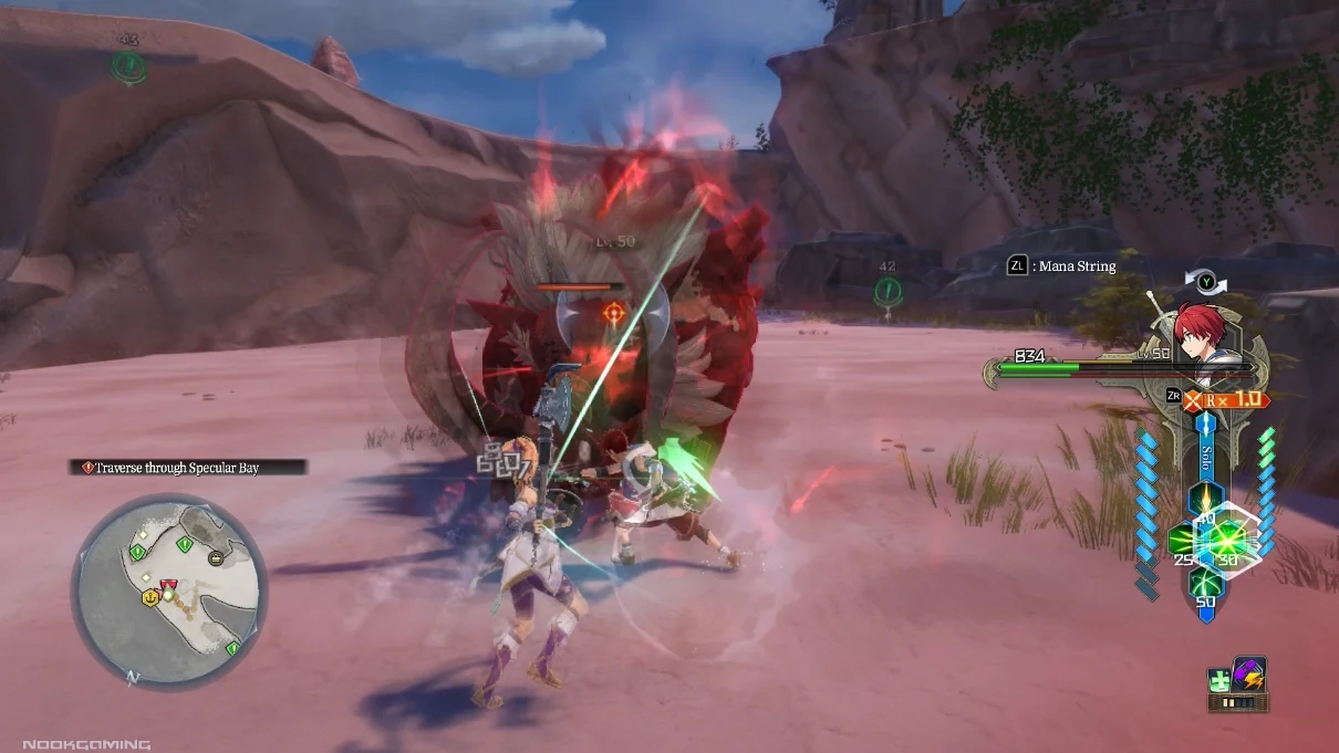 Fighting a rampaging boar in Ys X: Proud Nordics