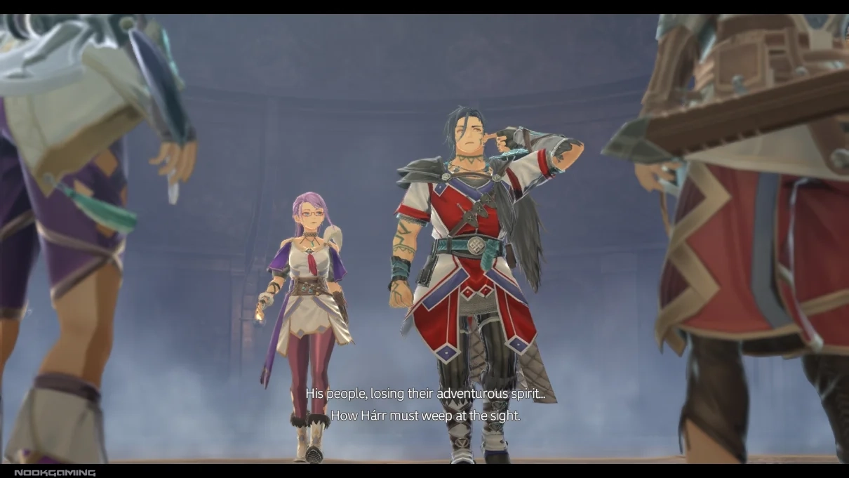 Adol and Karja meeting Canute and Astrid