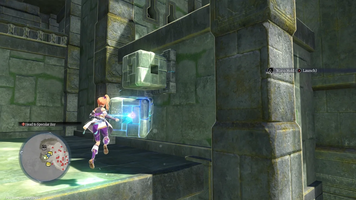Using mana for puzzle solving in a new part of Ys X: Proud Nordics