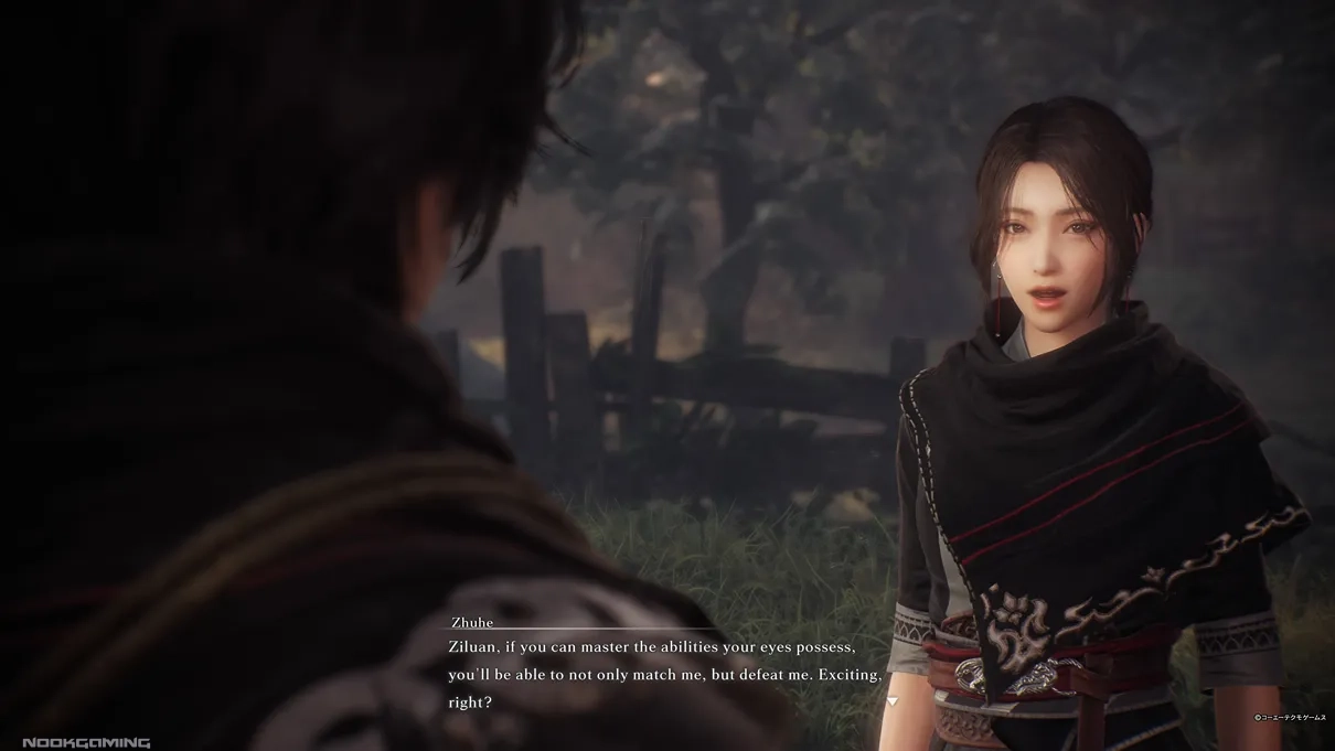 Character talking to Ziluan