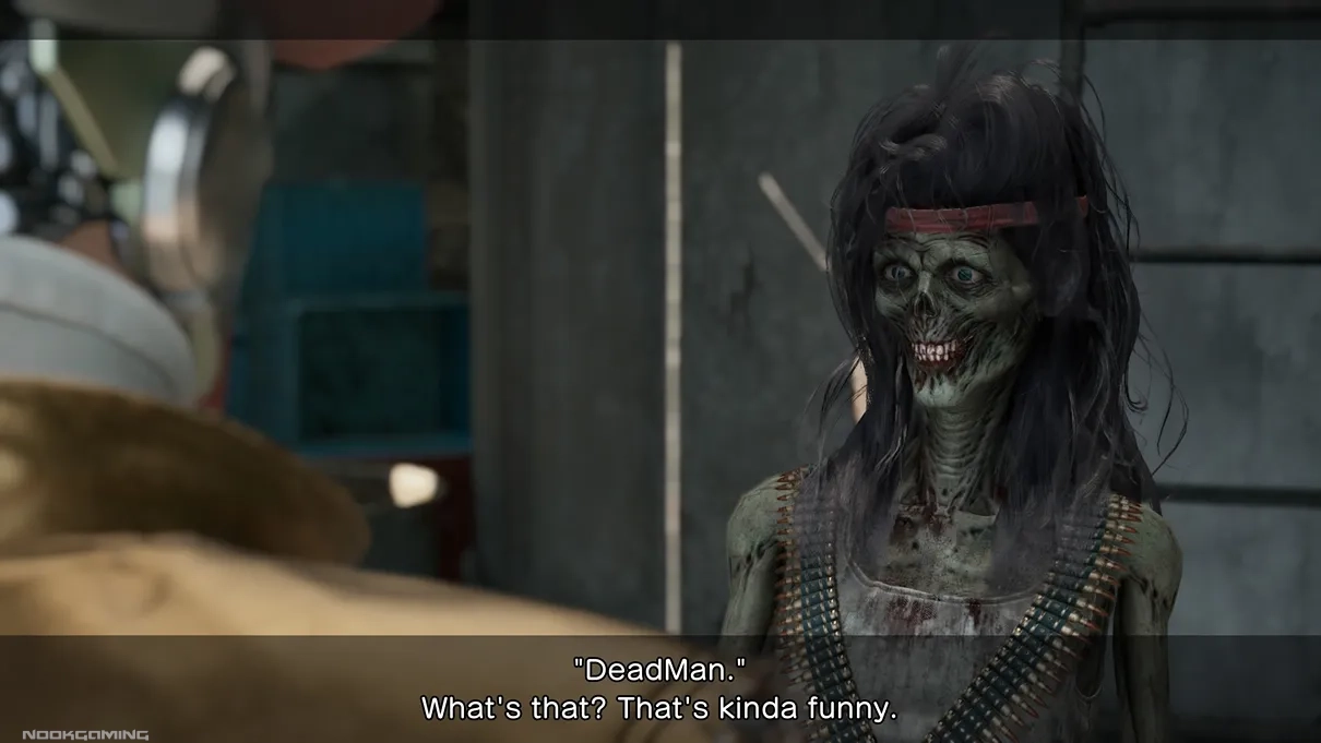 A Zombie talking to Romeo