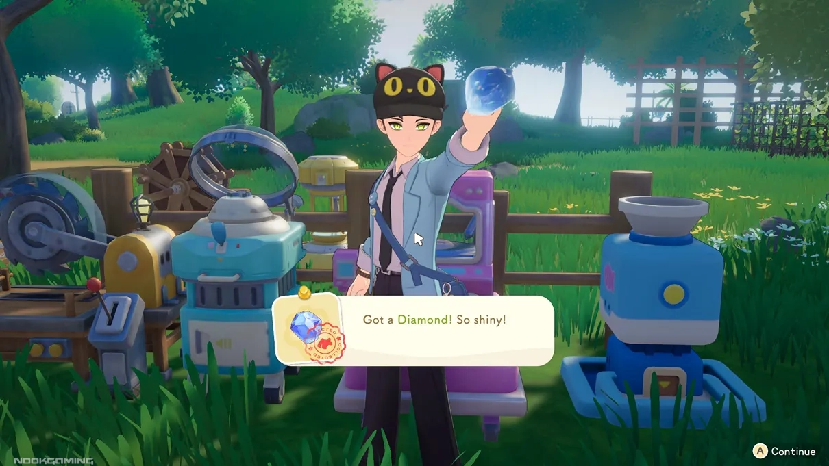 Showing off a diamond