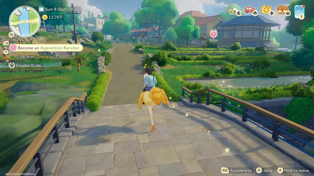 Running around town on an ostrich