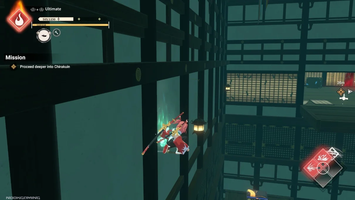 Context Sensitive Platforming Actions in Homura Hime