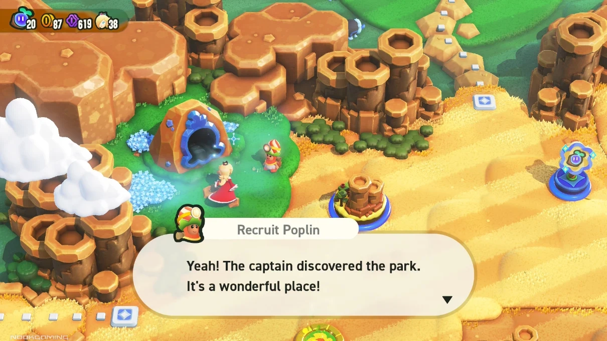 Rosalina about to enter Bellabel Park in the exclusive content for Super Mario Bros. Wonder – Nintendo Switch 2 Edition + Meetup in Bellabel Park