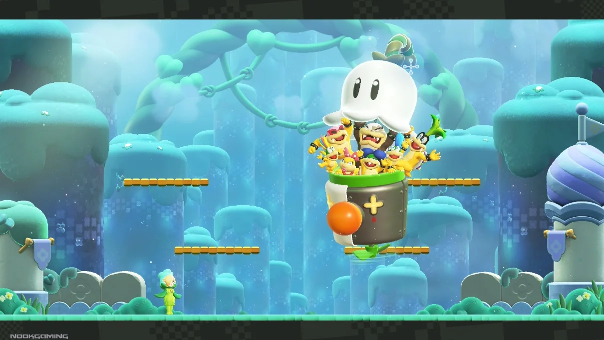 The Koopalings with a Bellabel Flower