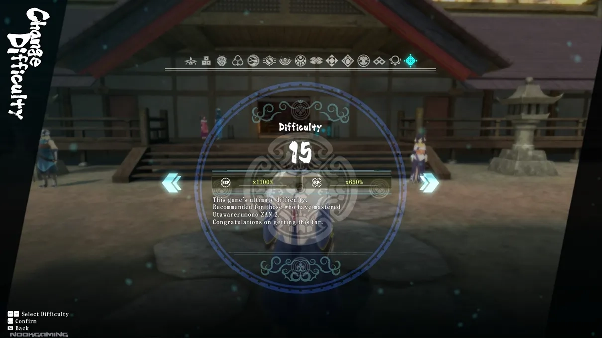 Difficulty Levels in Utawarerumono: Zan 2