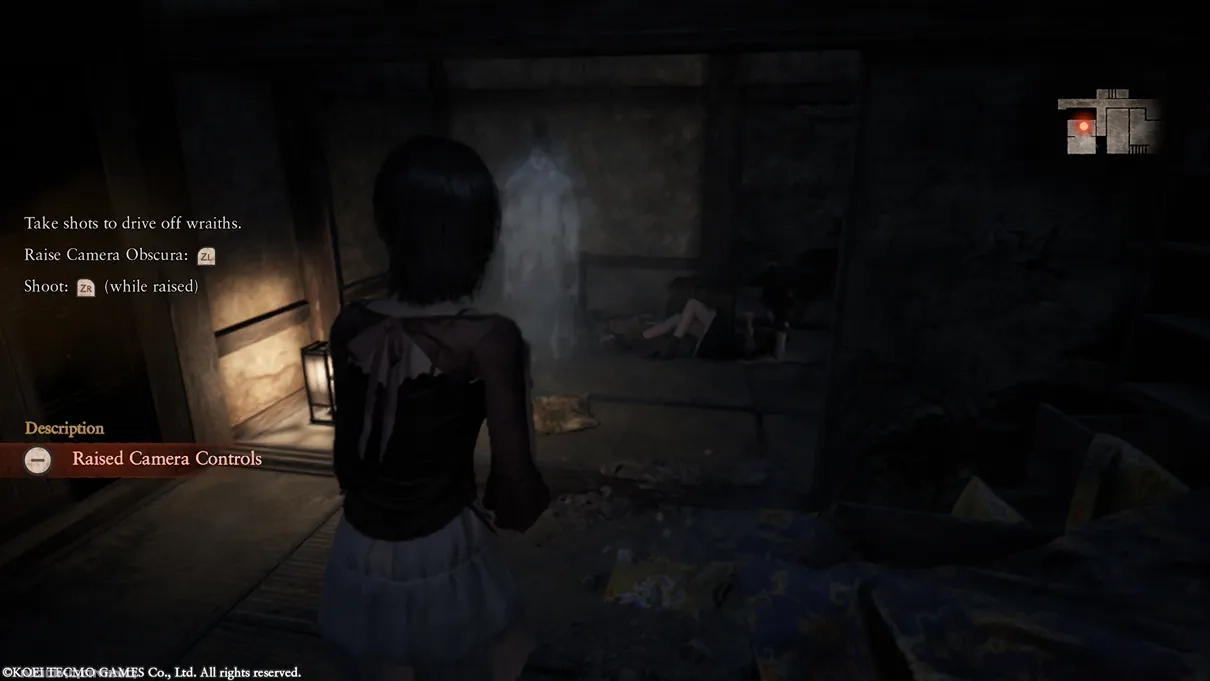 Confronting a ghost in FATAL FRAME II: Crimson Butterfly REMAKE