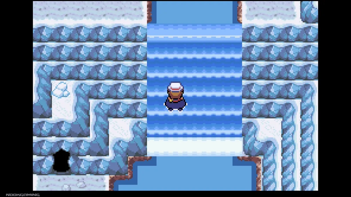 An icy area in Pokémon Fire Red / Leaf Green