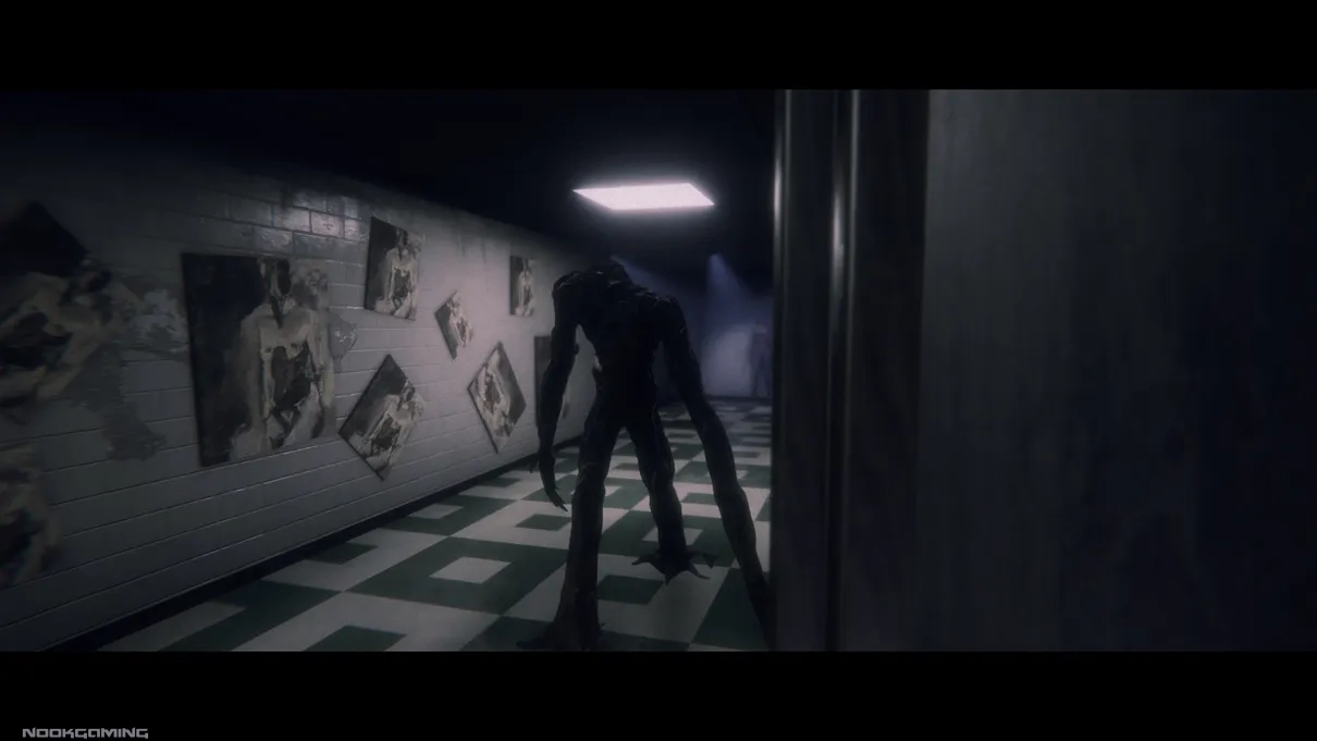 Corridor with an enemy