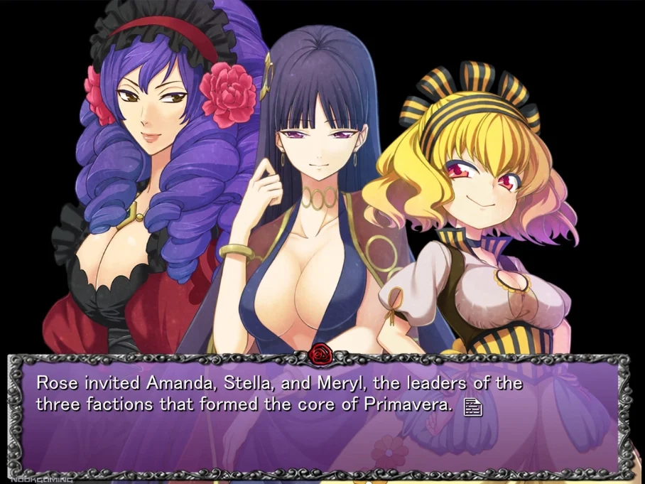 Three Hostesses with different artists on the same screenshot in Rose Gun Days -Season 1-