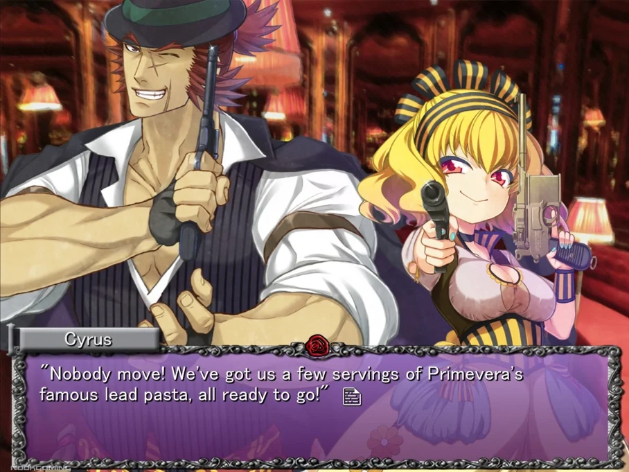 Cyrus and Meryl toting guns and cracking jokes in Rose Gun Days -Season 1-