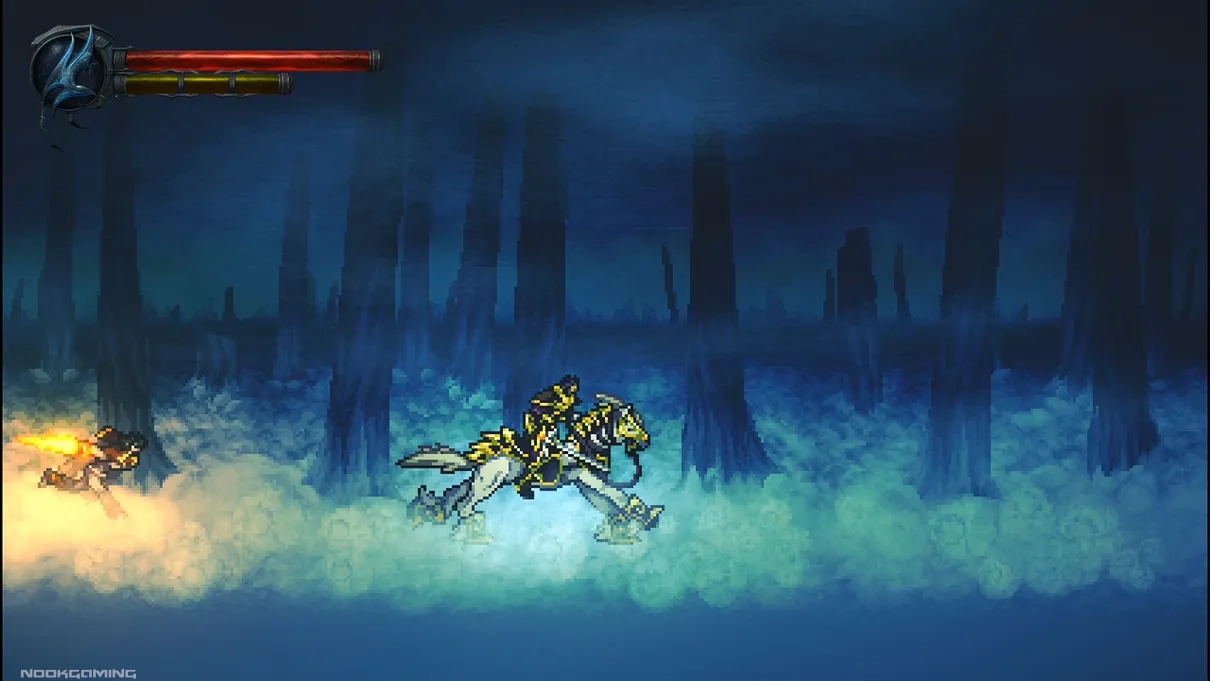 Riding an armored horse