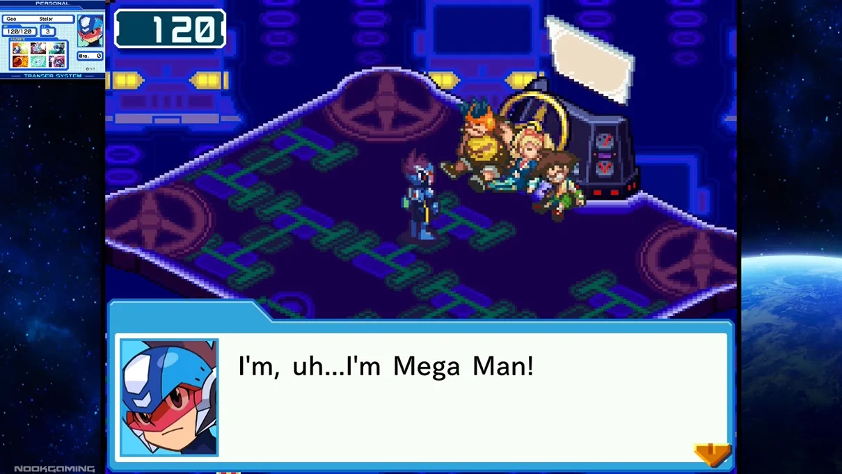 Mega Man introducing himself in Mega Man Star Force Legacy Collection