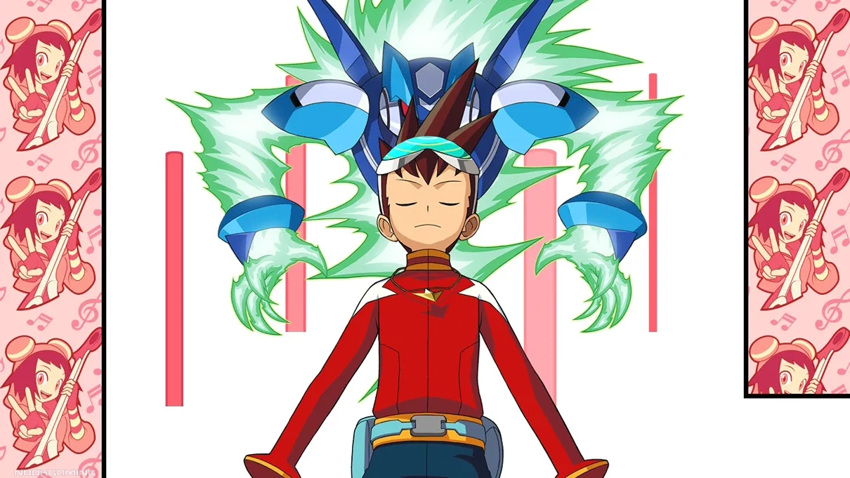 Artwork with a border in Mega Man Star Force Legacy Collection