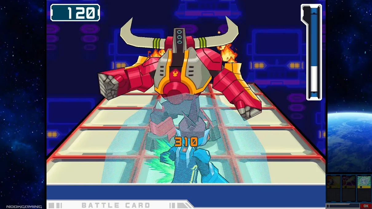 Fighting a boss
