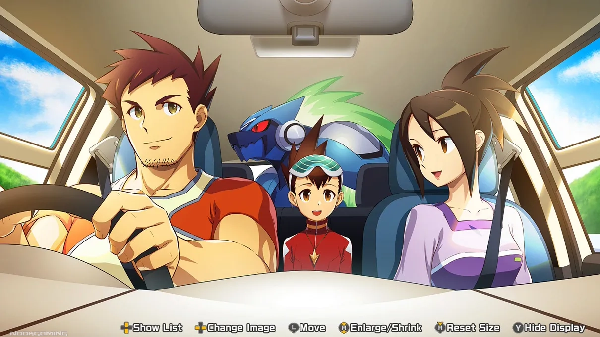 Driving CG in Mega Man Star Force Legacy Collection