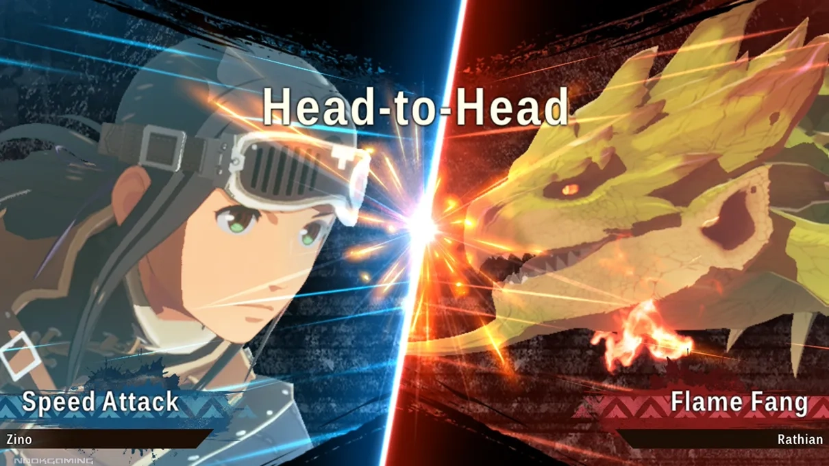 Getting in a head to head in Monster Hunter Stories 3: Twisted Reflection