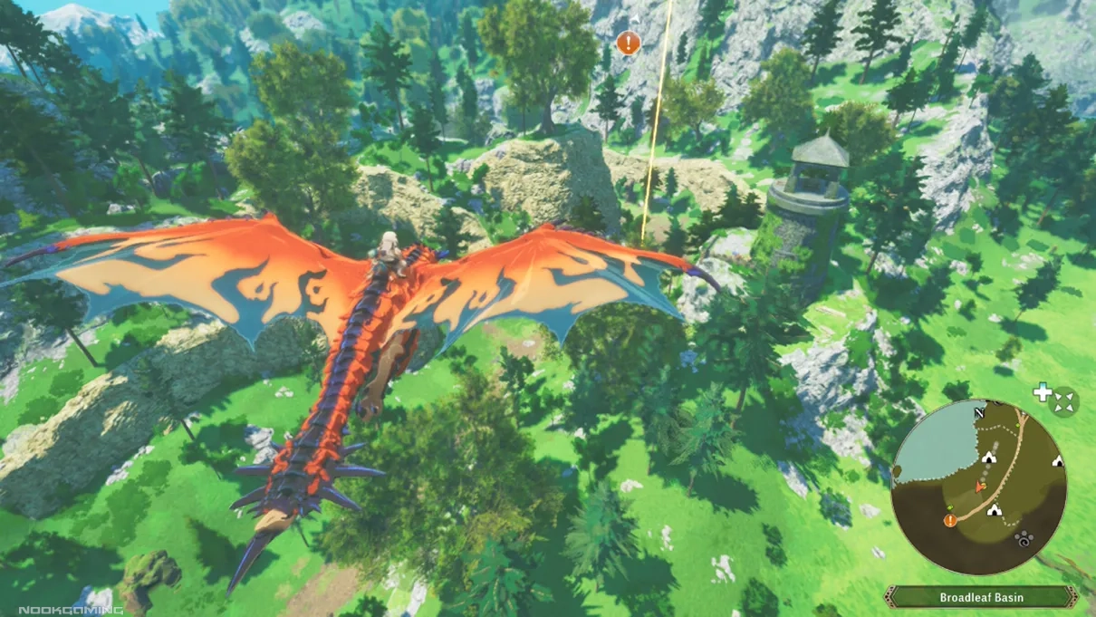 Flying around in monster hunter stories 3: twisted reflection