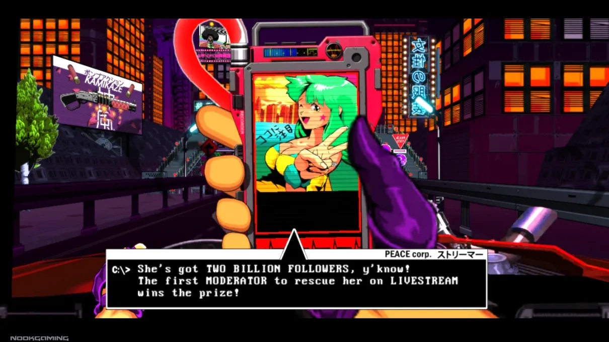 The kidnapped influencer princess in Mullet Madjack