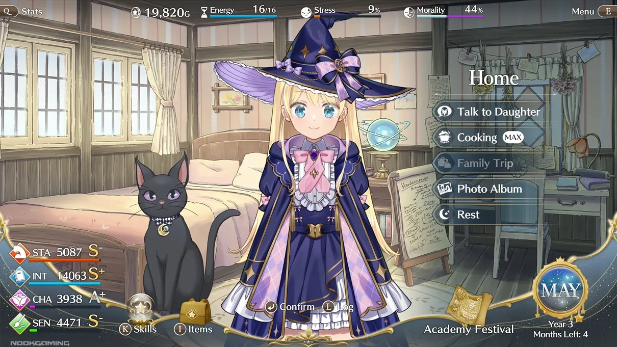 Starting the day at home in Magical Princess