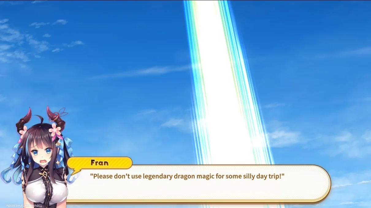 Fran admonishing Maru's whimsical nature