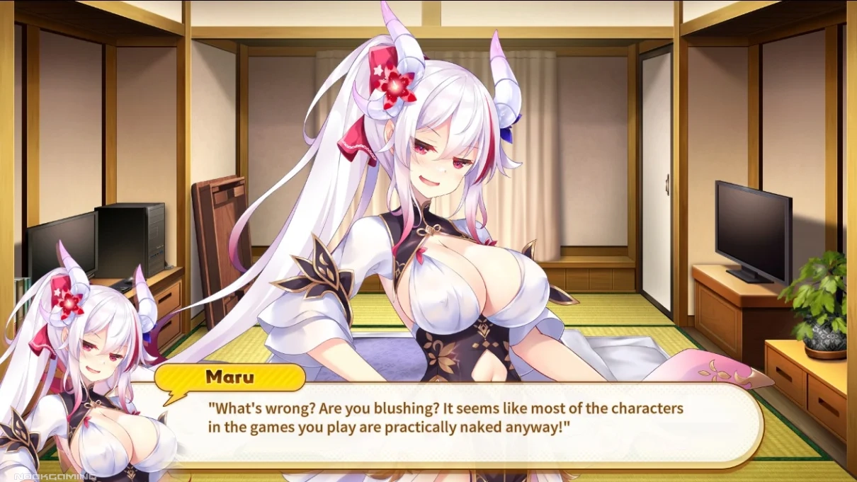 Maru perversely teasing Masamune