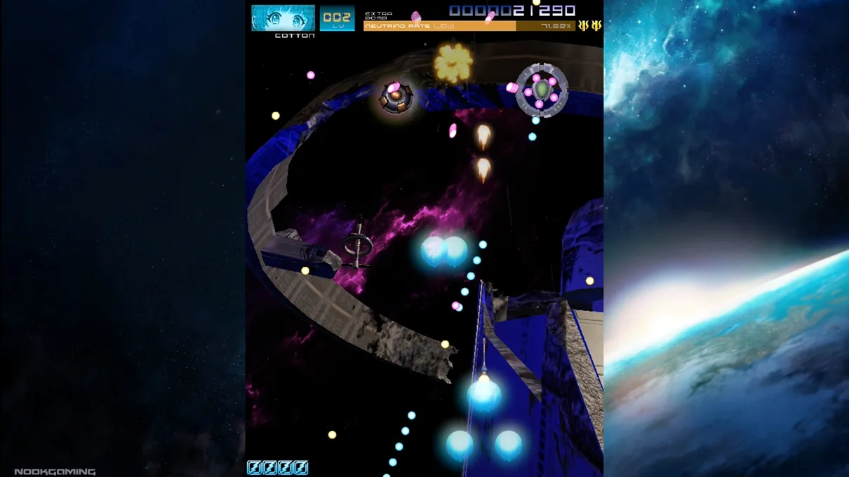 Bullets flying around in Psyvariar 3