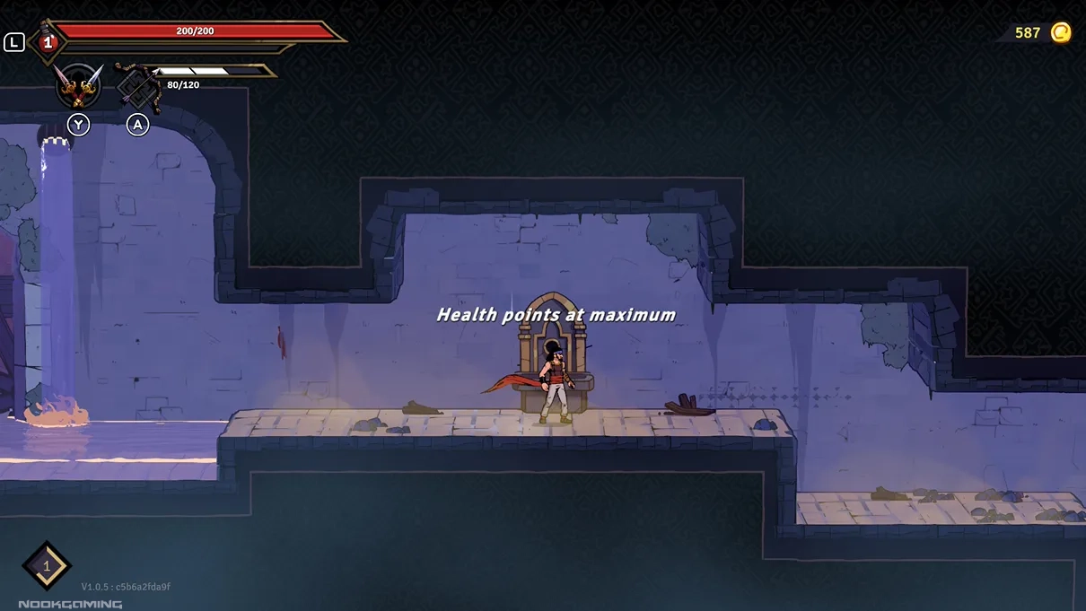 Health points at maximum