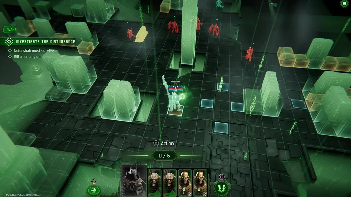 Tactical Grid gameplay in Warhammer 40,000: Mechanicus II