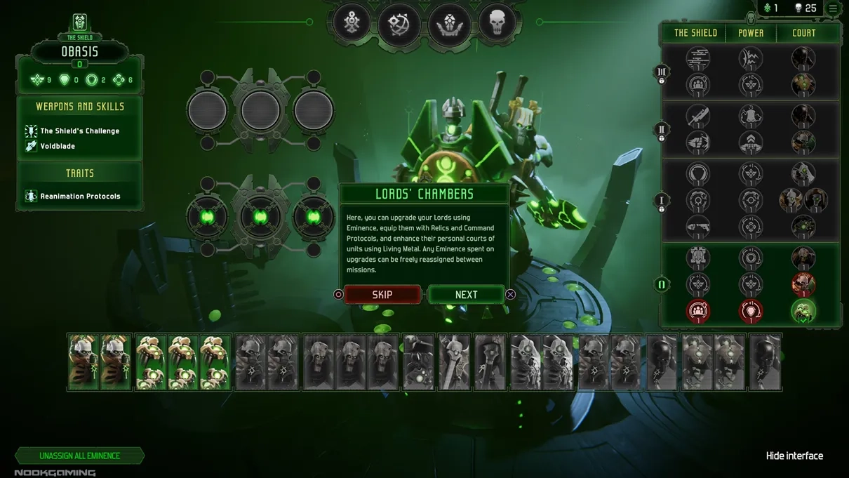 Upgrades in Warhammer 40,000: Mechanicus II